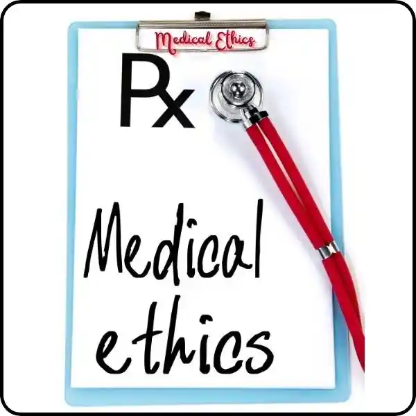 medical ethics with stethoscope with prescription is in the picture